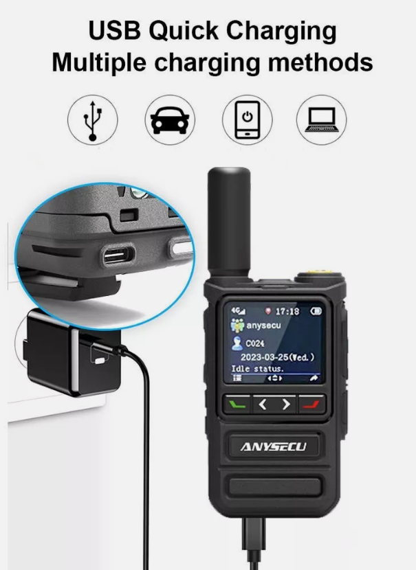 Anysecu 4G Full Band POC LTE Radio HD-368